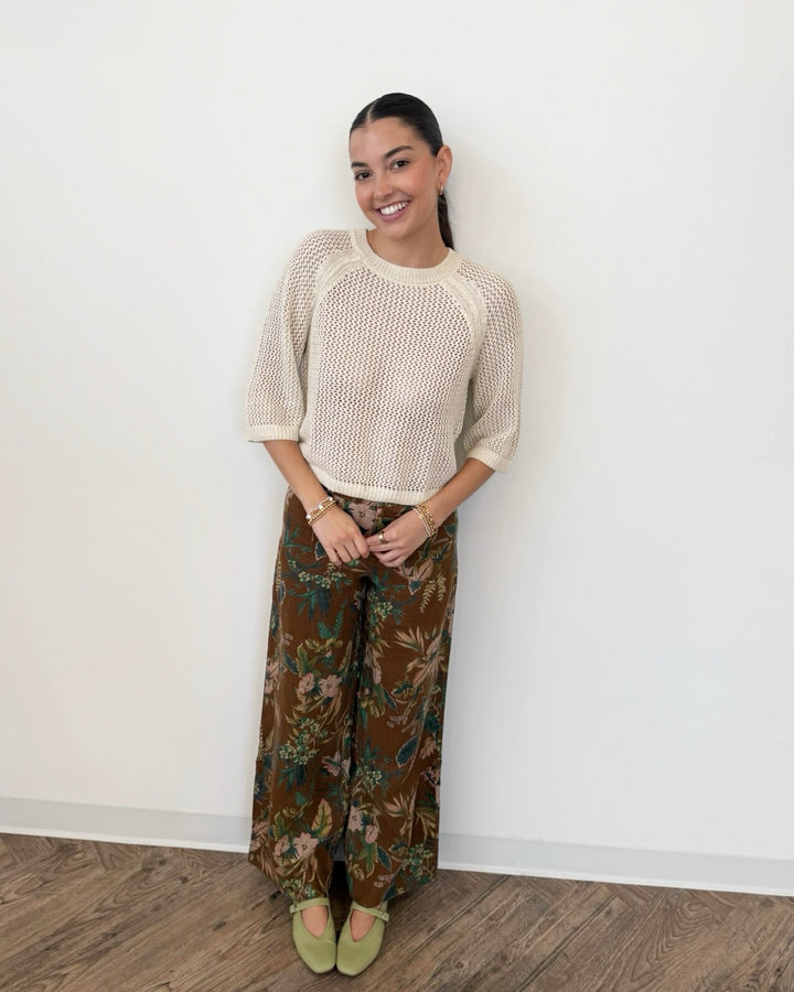 Sanctuary Metallic Sweater Teeshort sleeve knit
