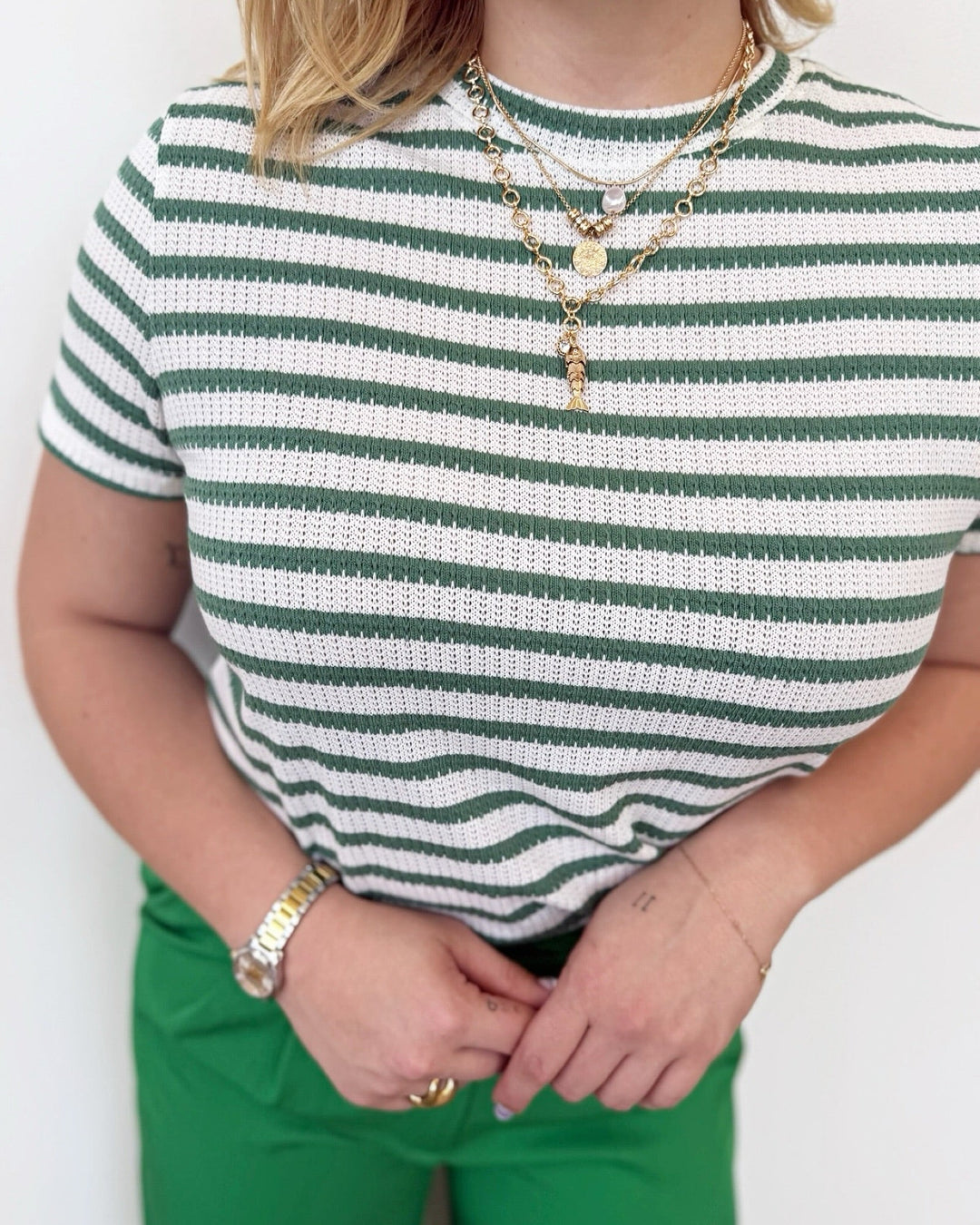 Sanctuary Perfect Textured Teeshort sleeve top