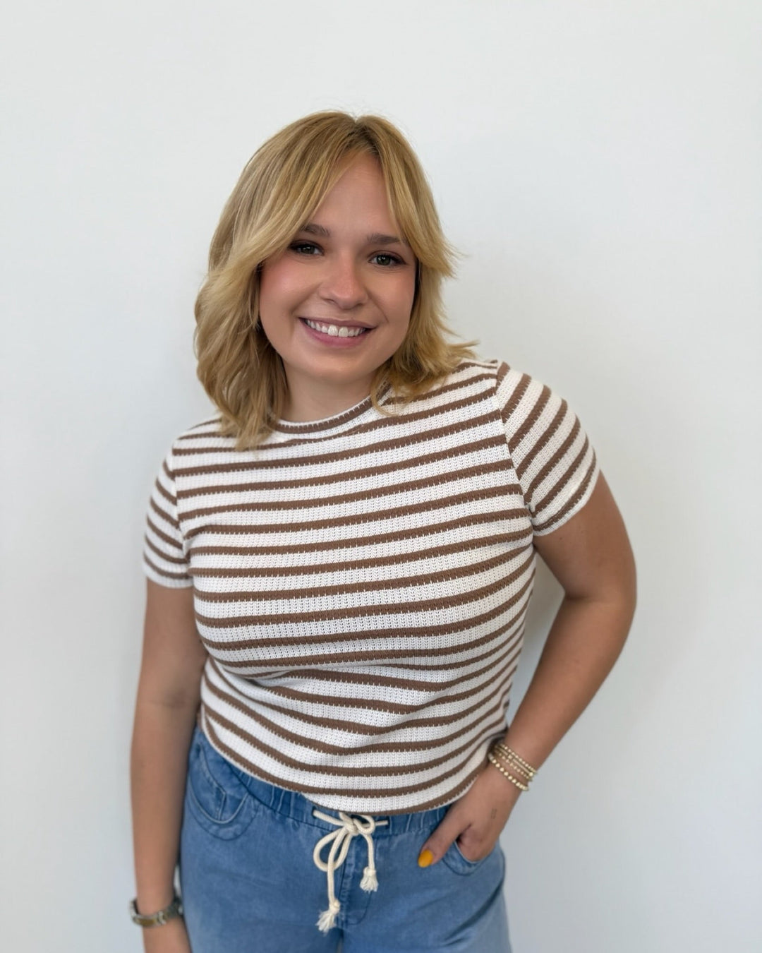 Sanctuary Perfect Textured Teeshort sleeve top