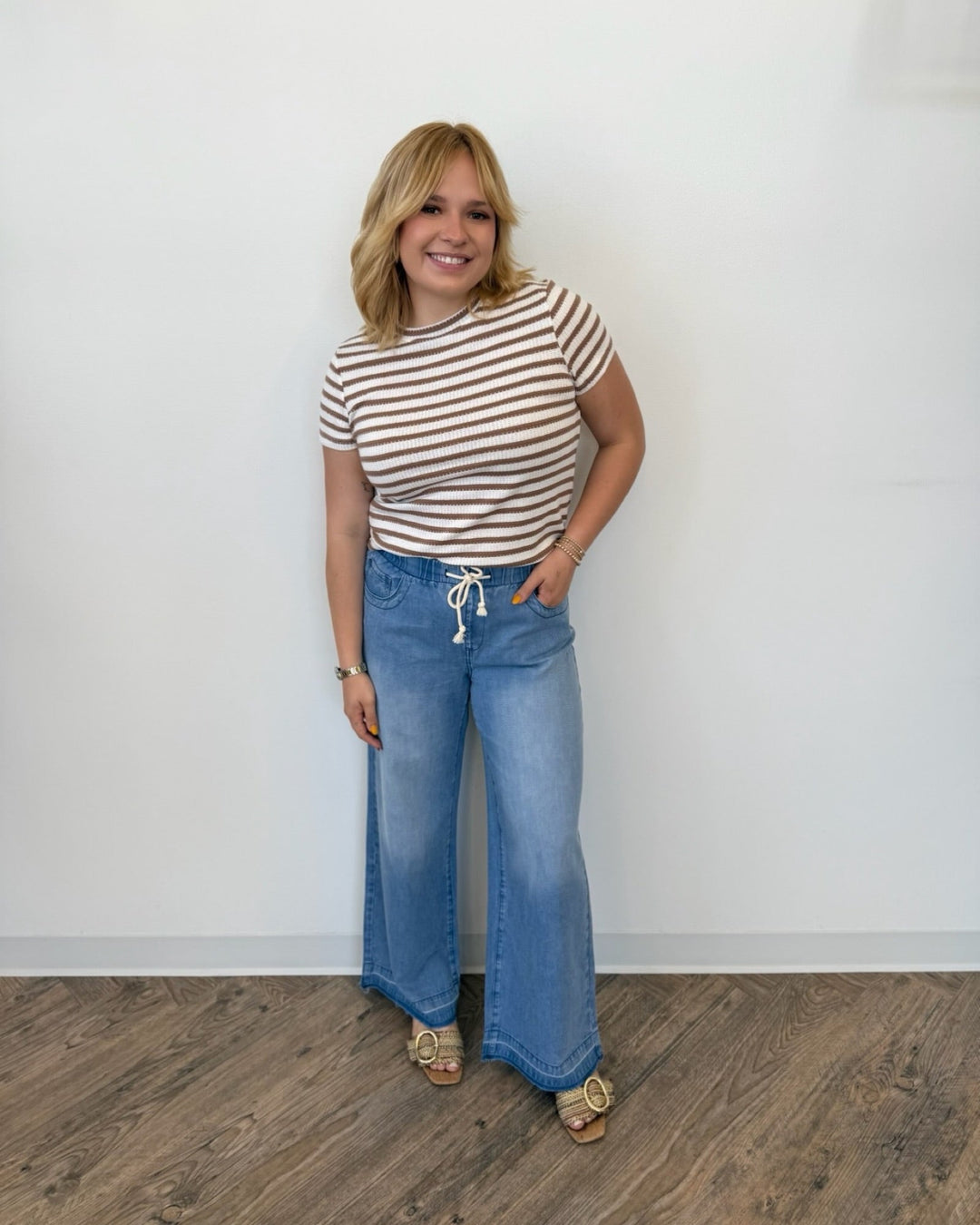 Sanctuary Perfect Textured Teeshort sleeve top