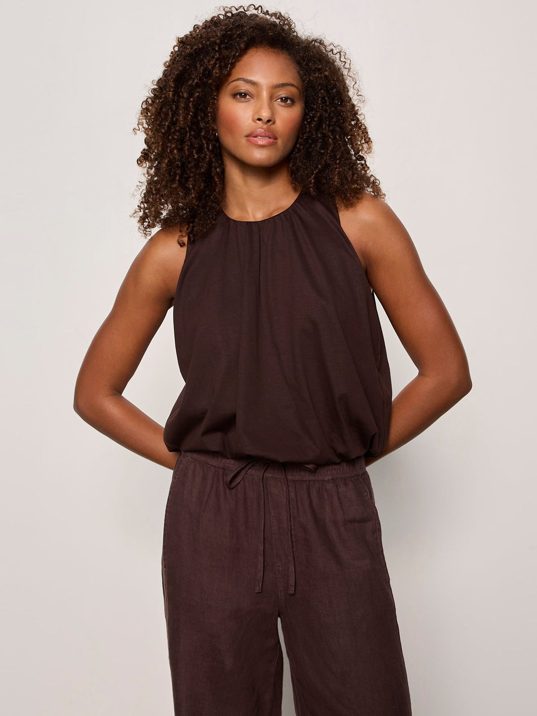 Sanctuary Retreat Bubble Tanksleeveless top