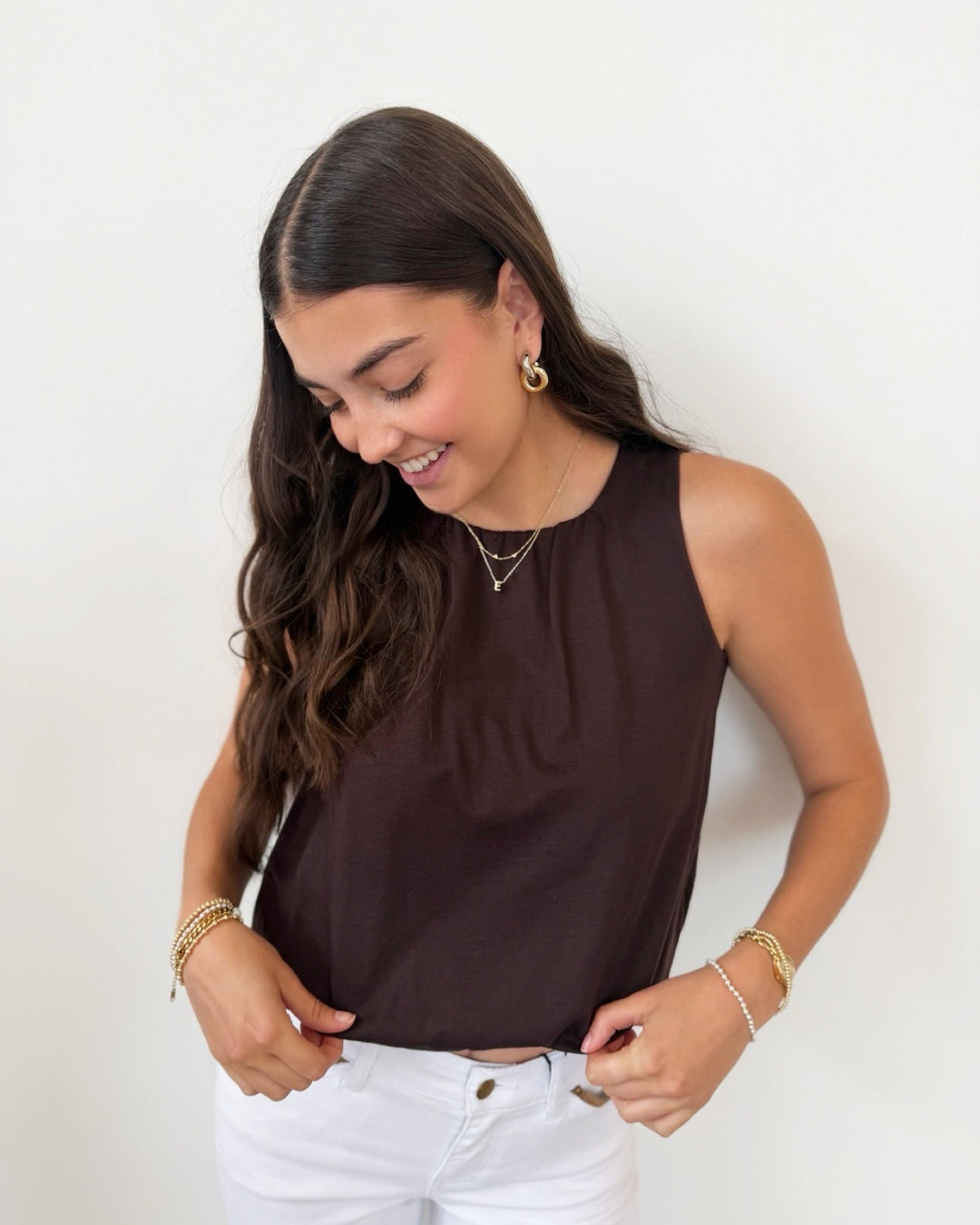 Sanctuary Retreat Bubble Tanksleeveless top