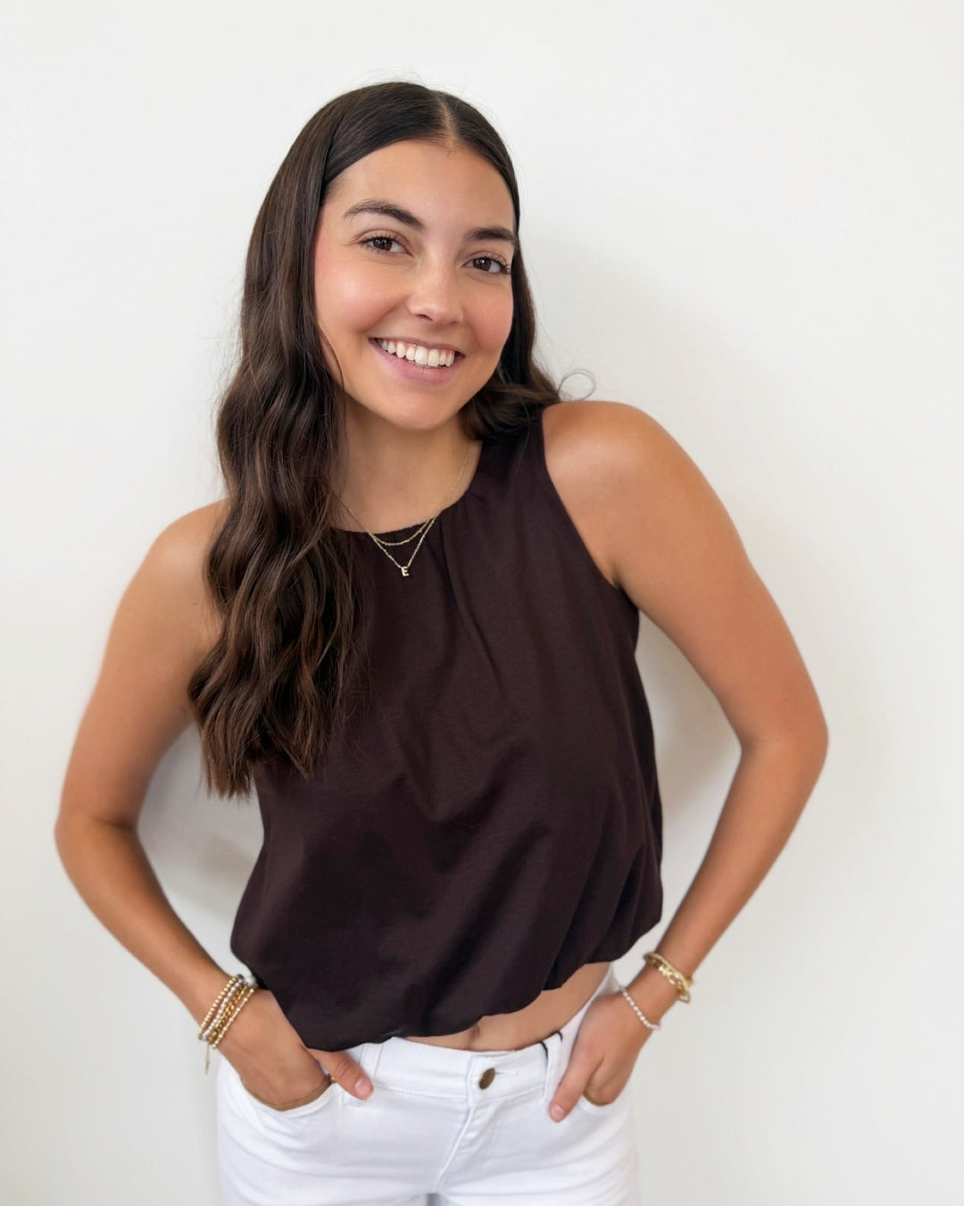 Sanctuary Retreat Bubble Tanksleeveless top