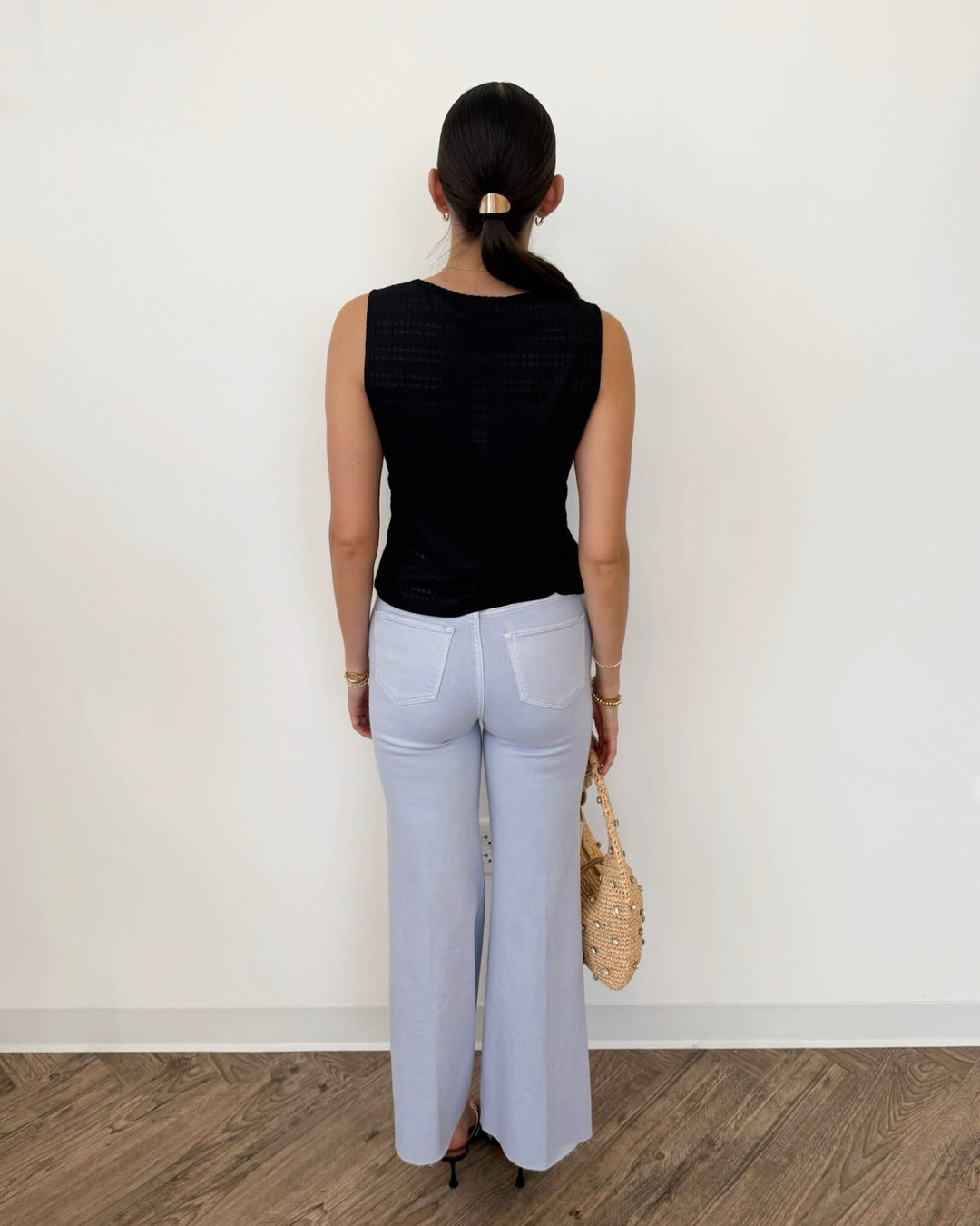 Sanctuary Textured Vacation Shellsleeveless top