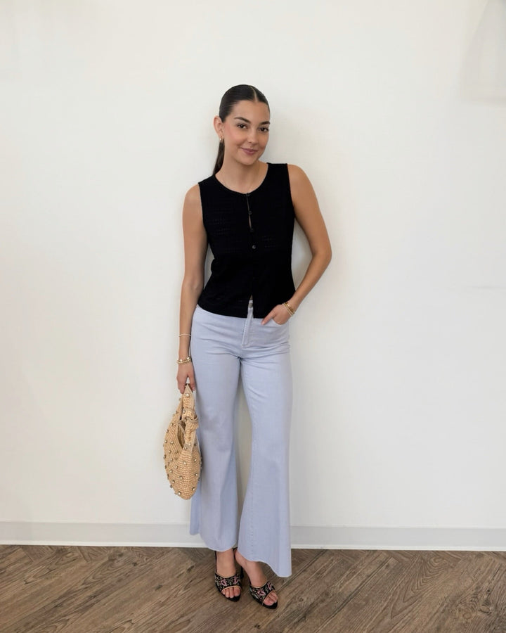 Sanctuary Textured Vacation Shellsleeveless top