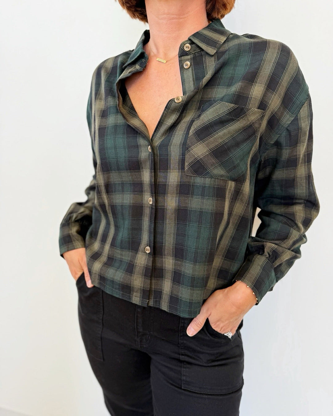 Sanctuary The Autumn Edit Flannelbutton down shirt