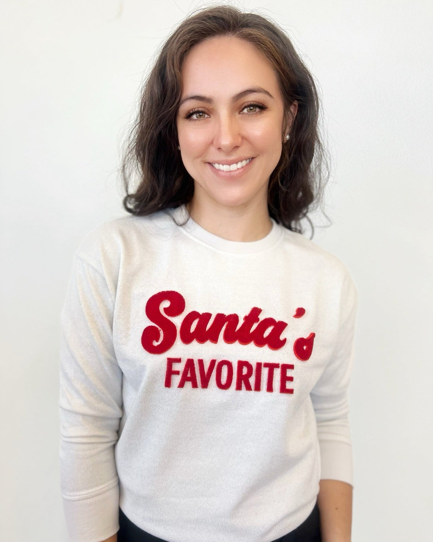 Santa's Favorite Embroidered Pulloverpullover