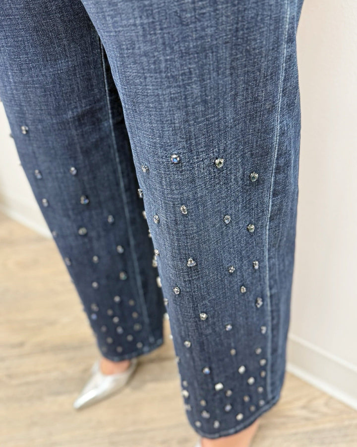 Selena bedazzled Wide Leg Jeans
