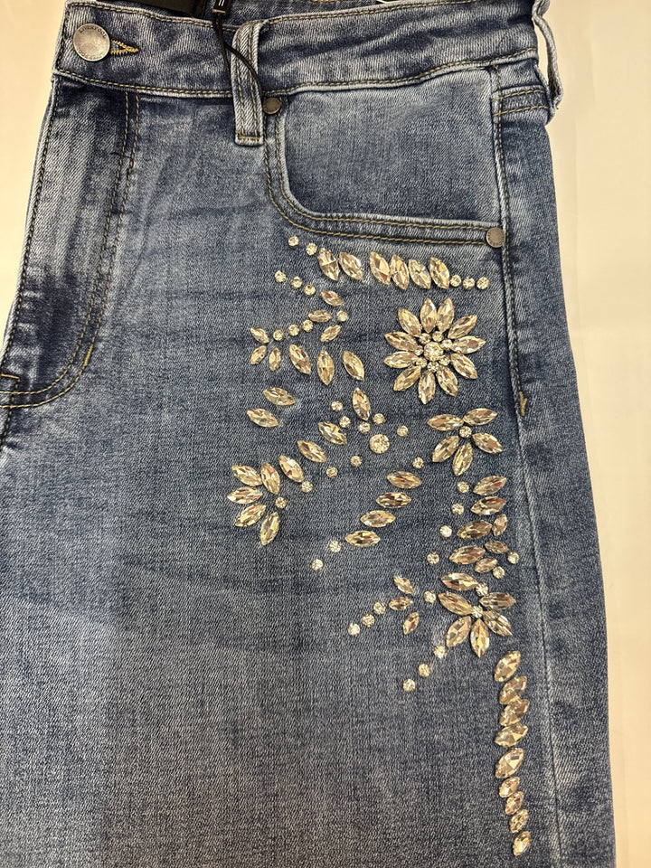 Selena bedazzled Wide Leg Jeans