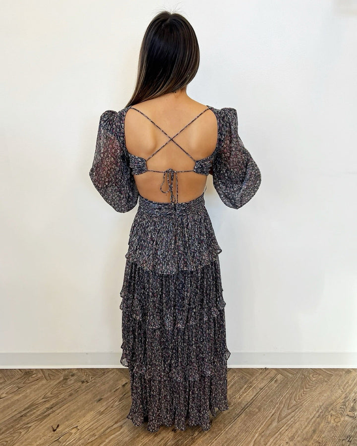 Shay Long Sleeve Ruffle Maxi Dress