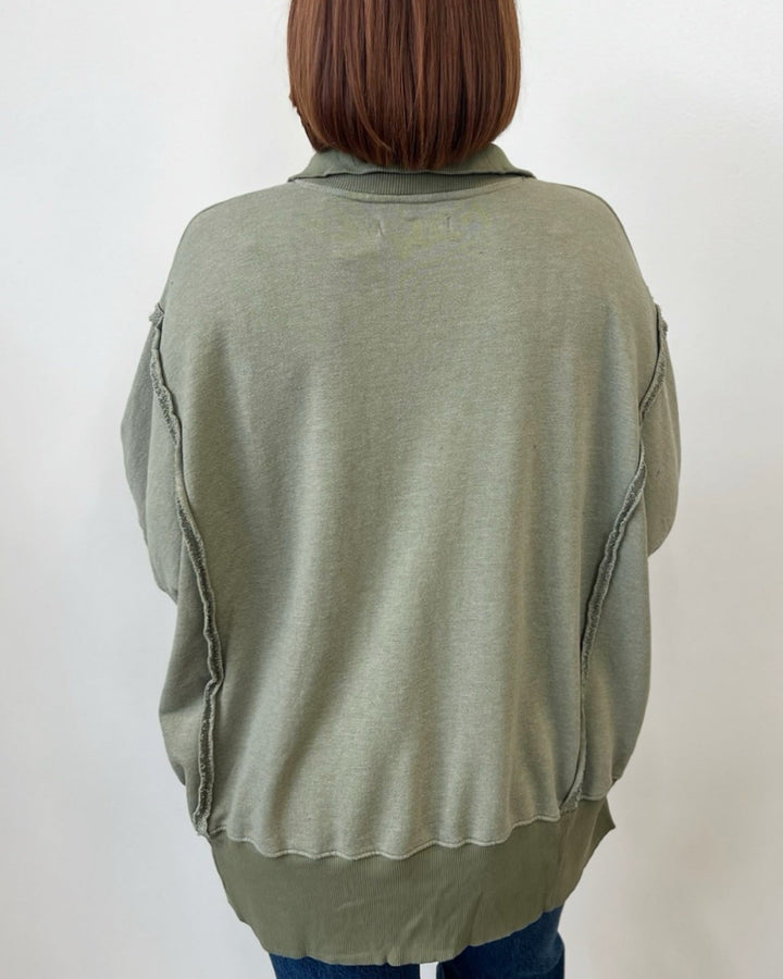 Shiloh Oversized Henley Pulloverpullover