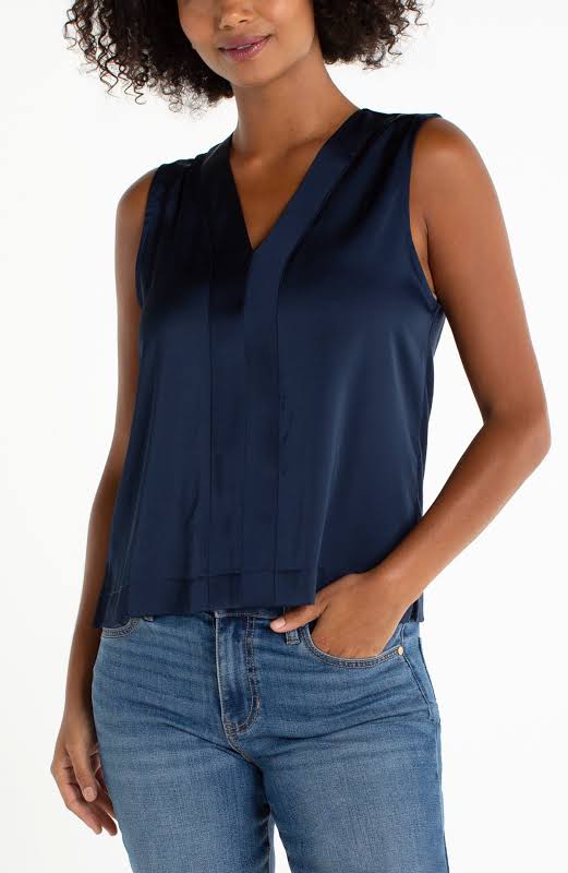 Liverpool Sleeveless V Neck Top