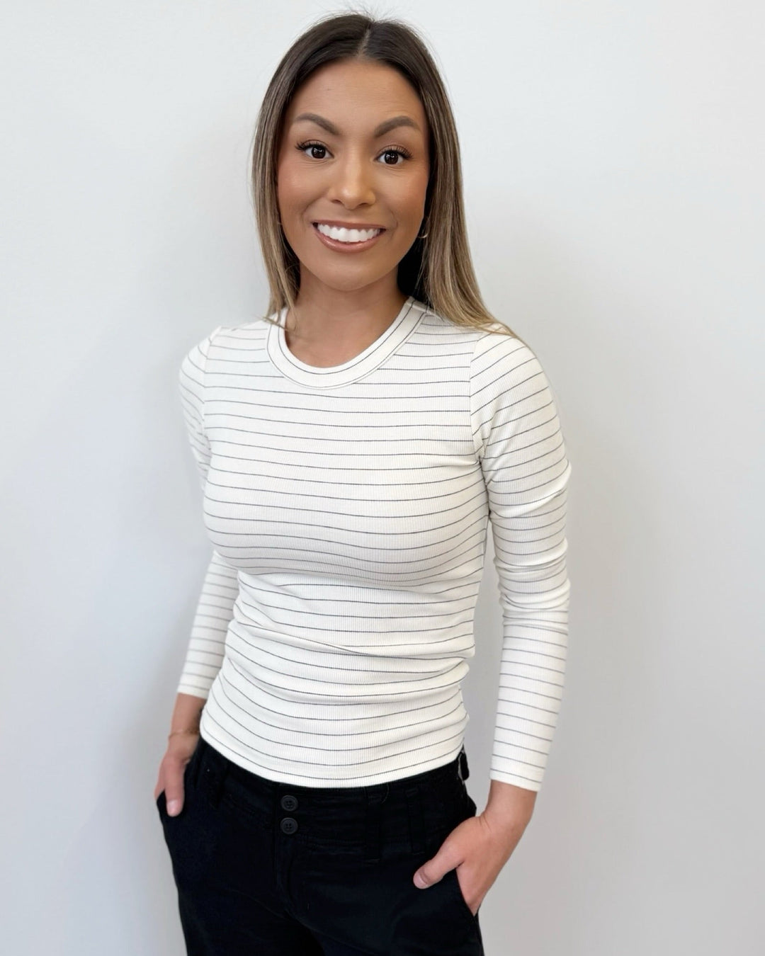 Soren Ribbed Long Sleeve ShirtLong Sleeve Top