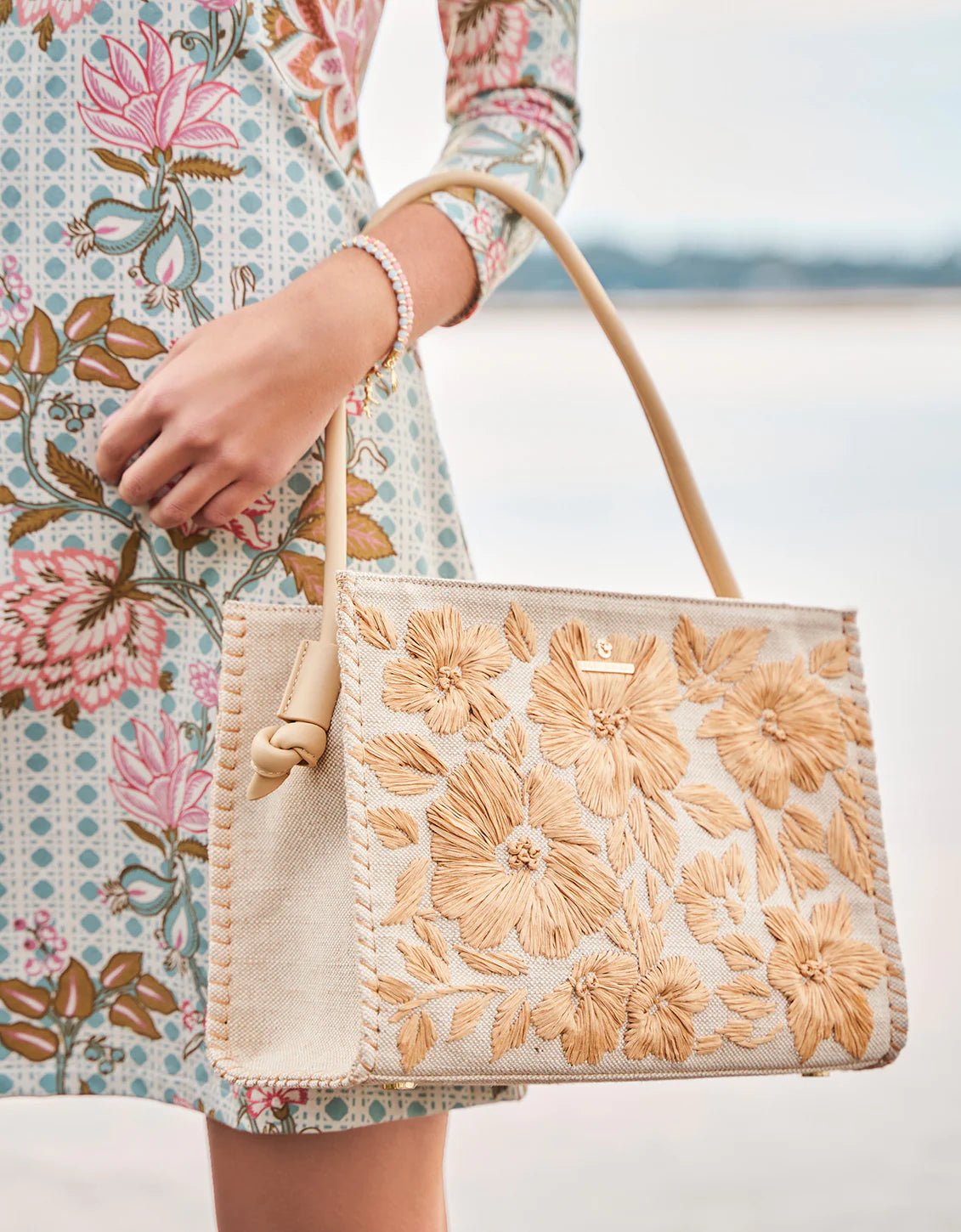 Spartina Piper Raffia Tote