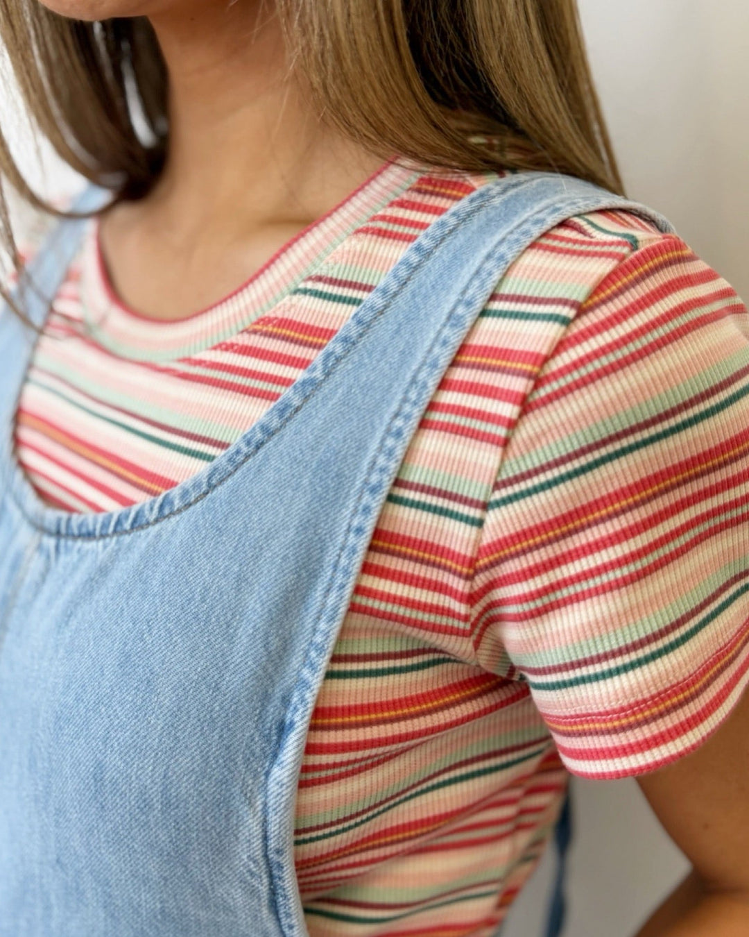 Spencer Ribbed Stripe Teetee