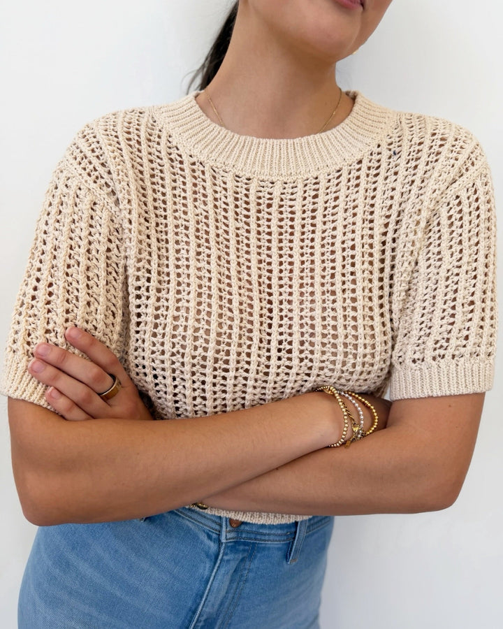Steve Madden Greata Sweatershort sleeve knit