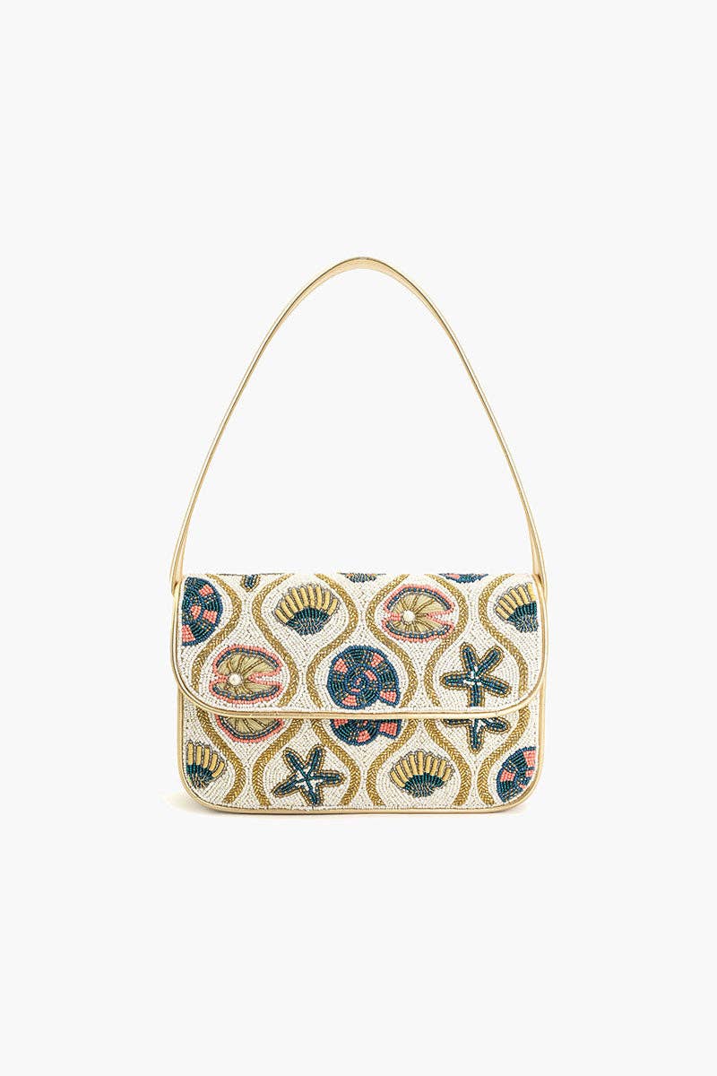 Sunset Shore Embellished Shoulder Bag