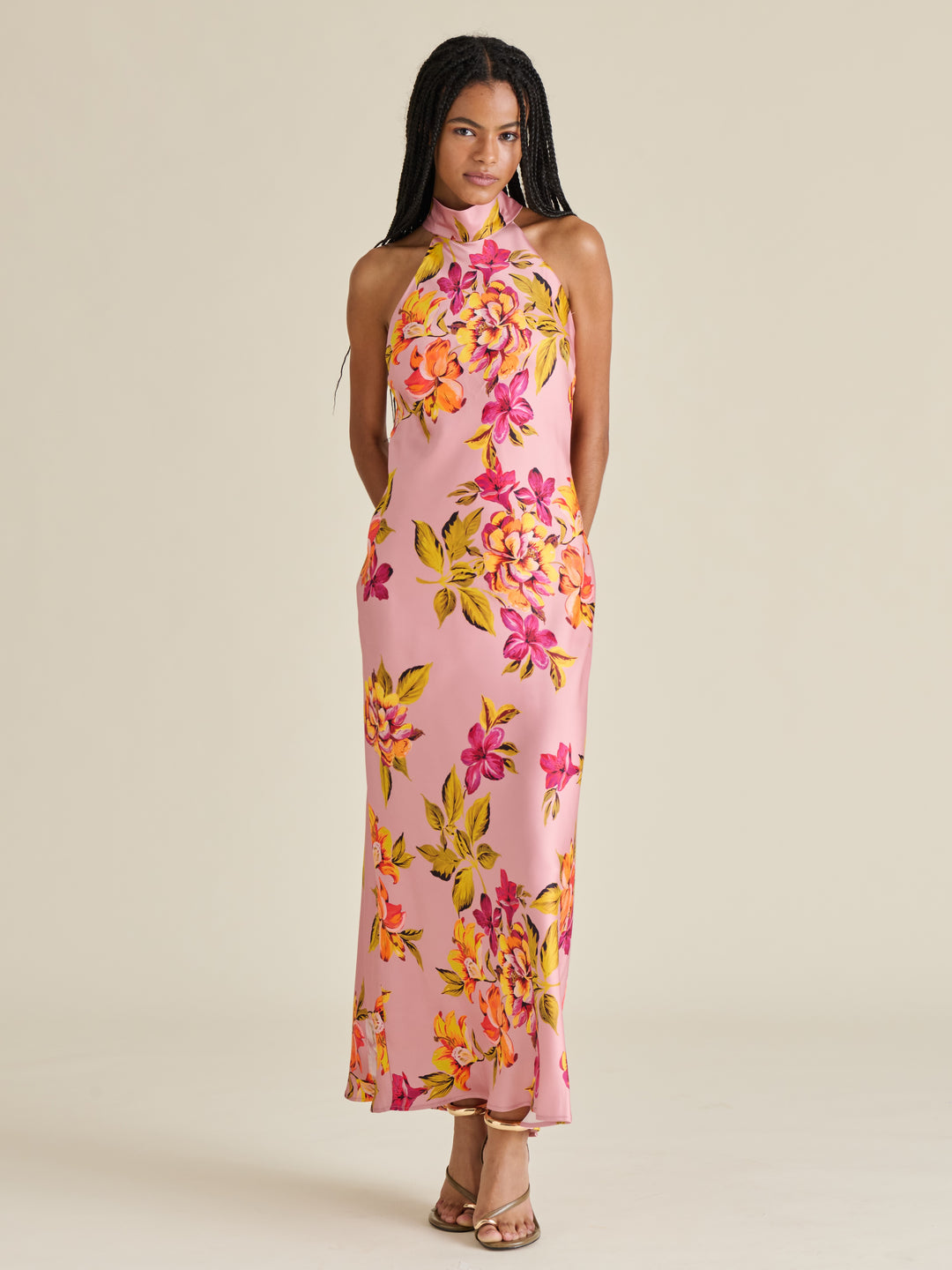 Steve Madden Lara Maxi Dress in Tropical Floral Print