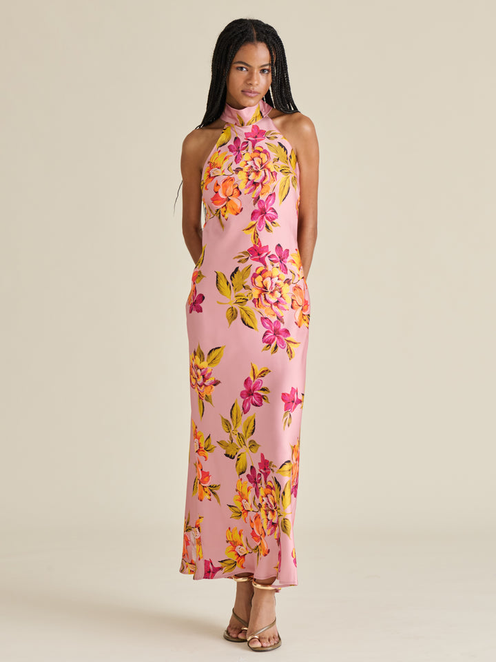 Steve Madden Lara Maxi Dress in Tropical Floral Print