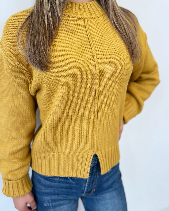 Tabitha Long Sleeve Knit with Center Seam Detailknits