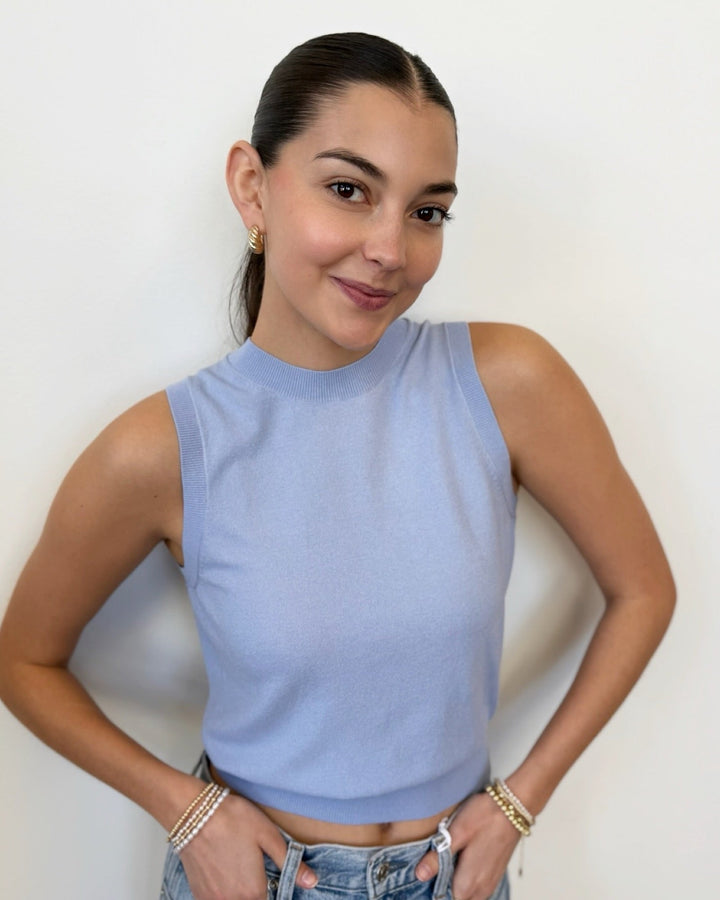 Talia Sweater Shellsleeveless knit