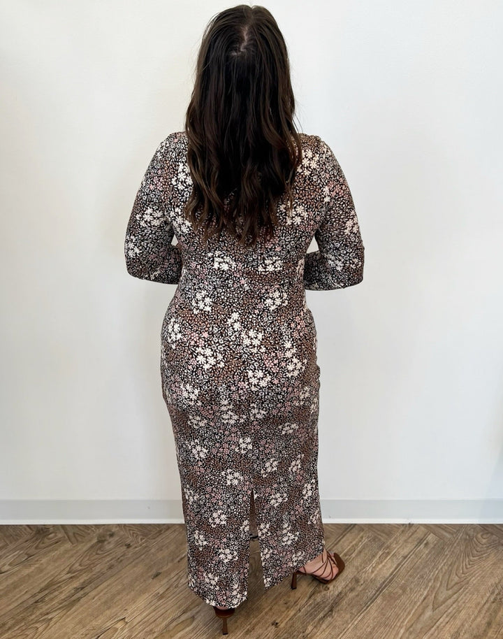 Tatianna Long Sleeve Floral Midi DressDress