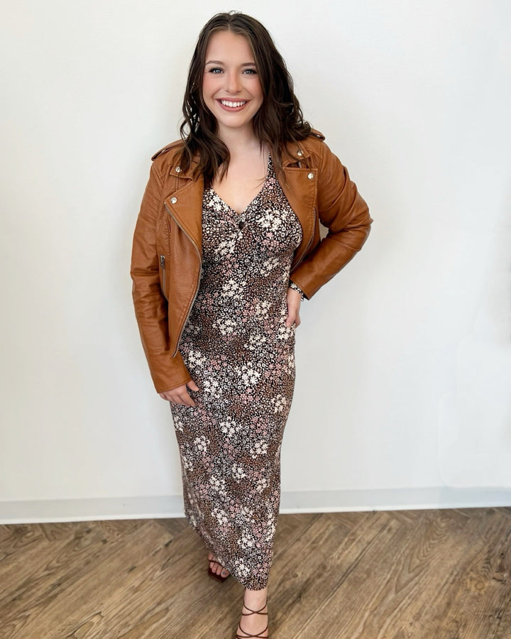 Tatianna Long Sleeve Floral Midi DressDress