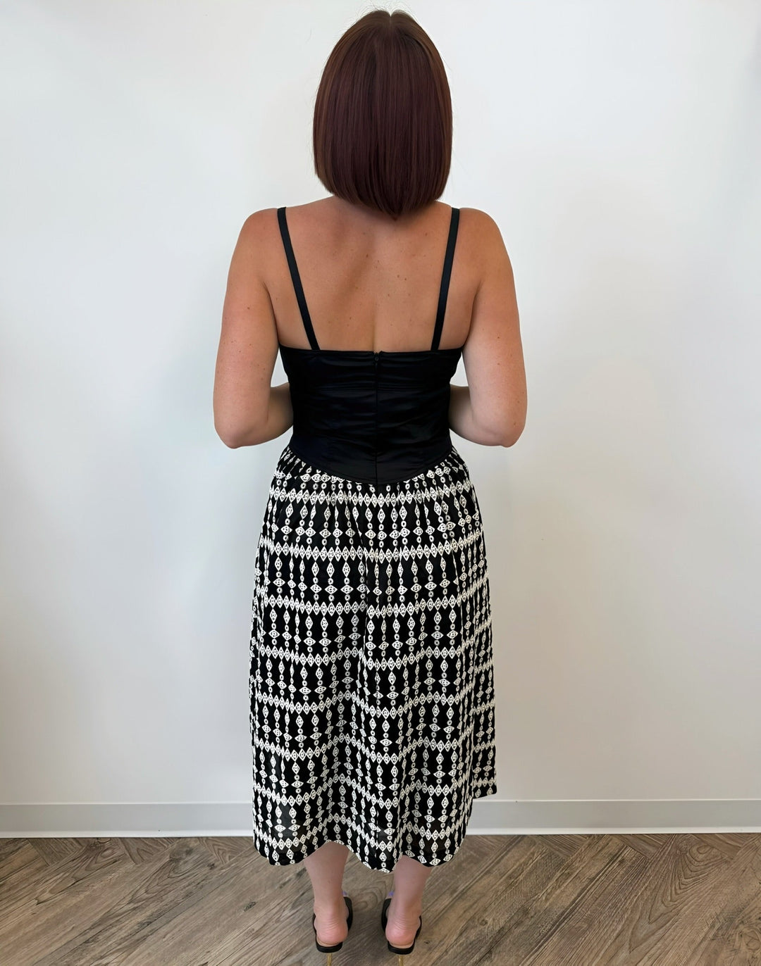Tess Midi Dress with Stitch DetailDress