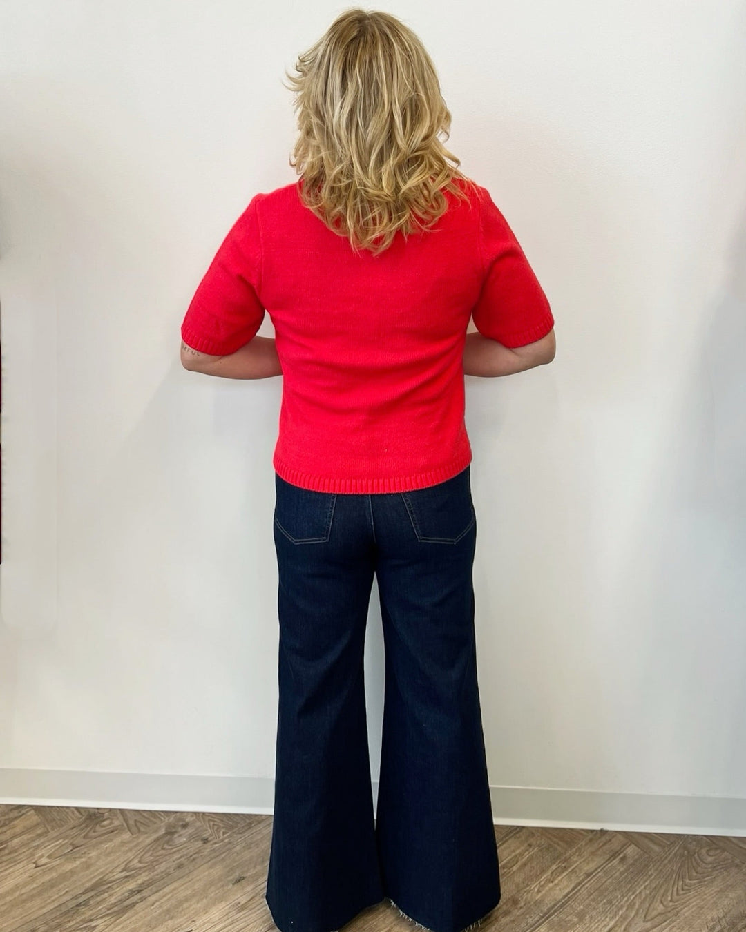 Thea Short Sleeve Knit Topknit top