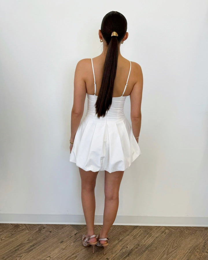 Tionna Bow Bubble Hem Mini Dressmini dress