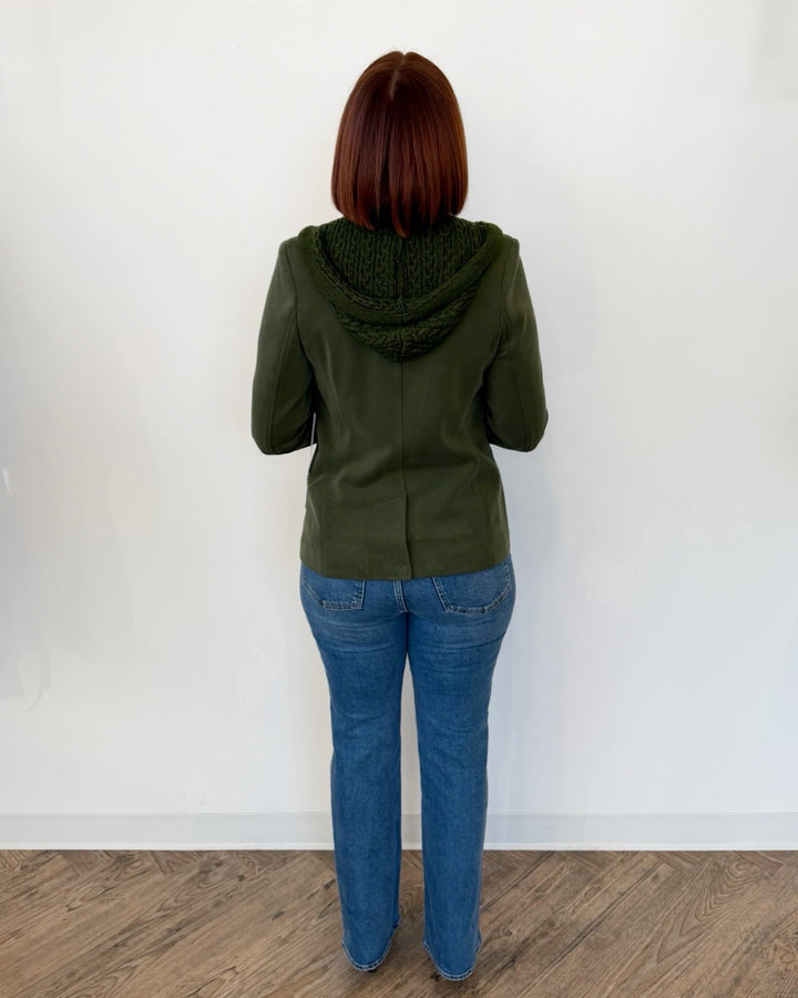 Toasty Blazer with Cable Knit Hoodieblazer