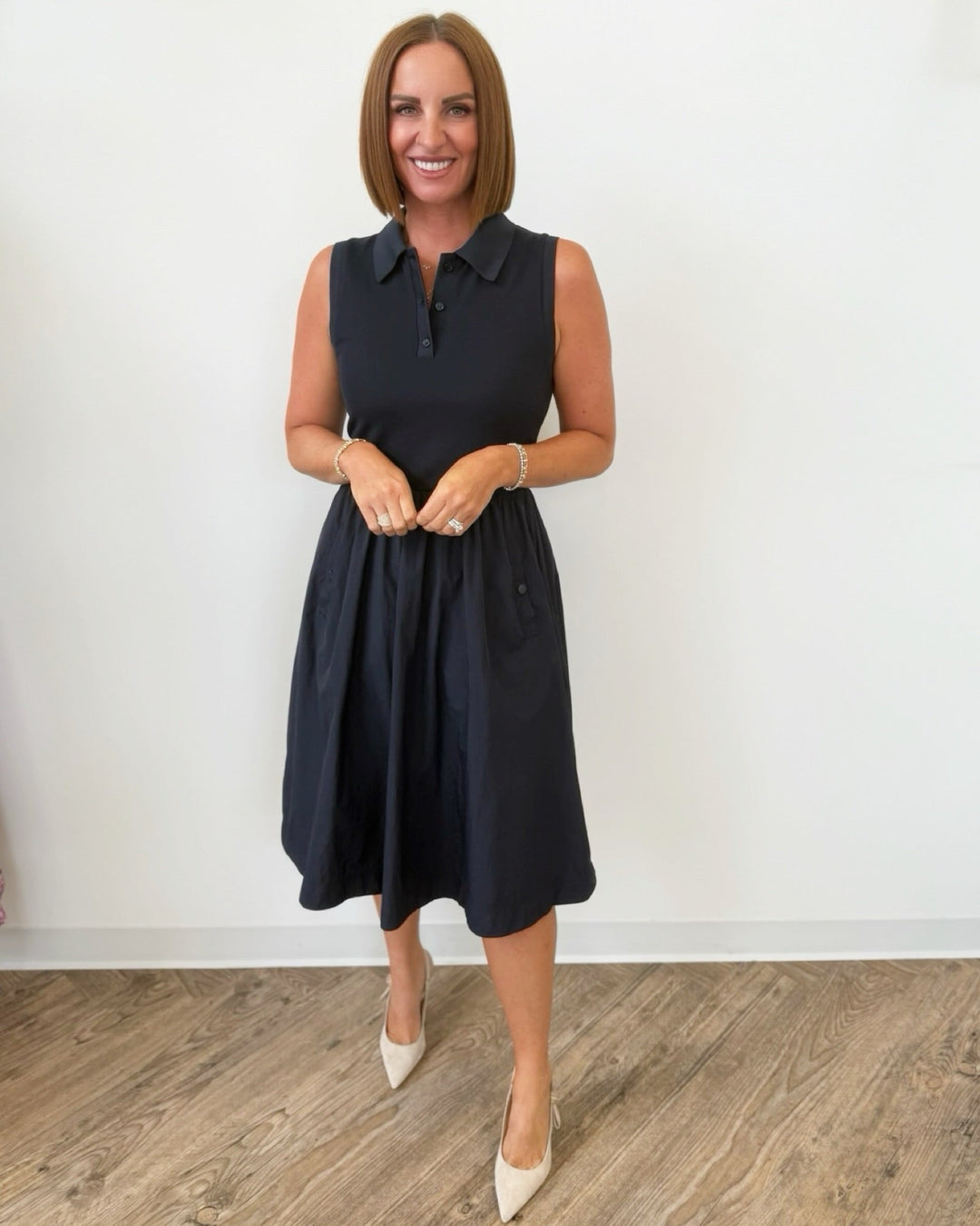 Townes Mixed Media Midi DressMidi Dress