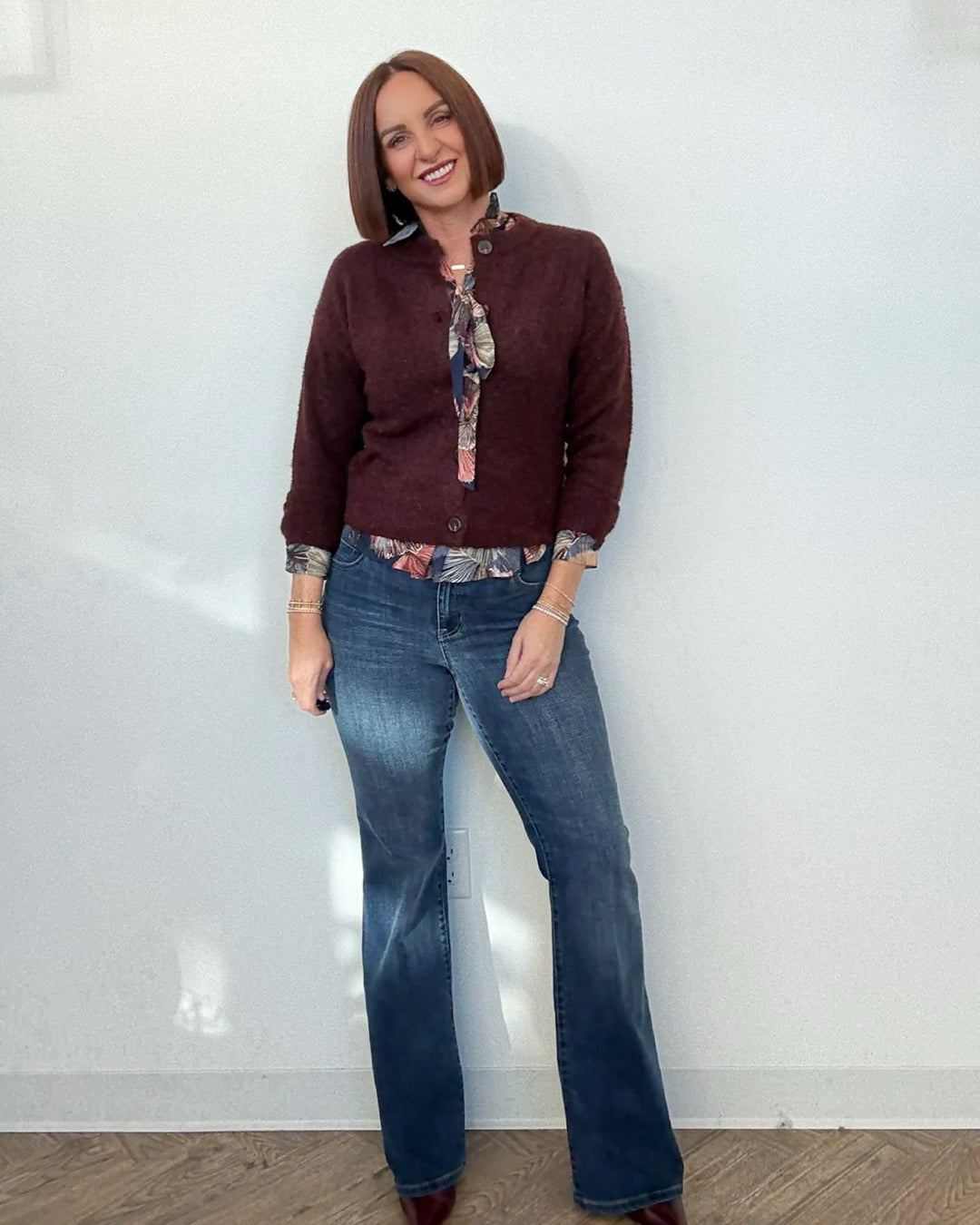 Trent Boucle Knit CardiganCardigan