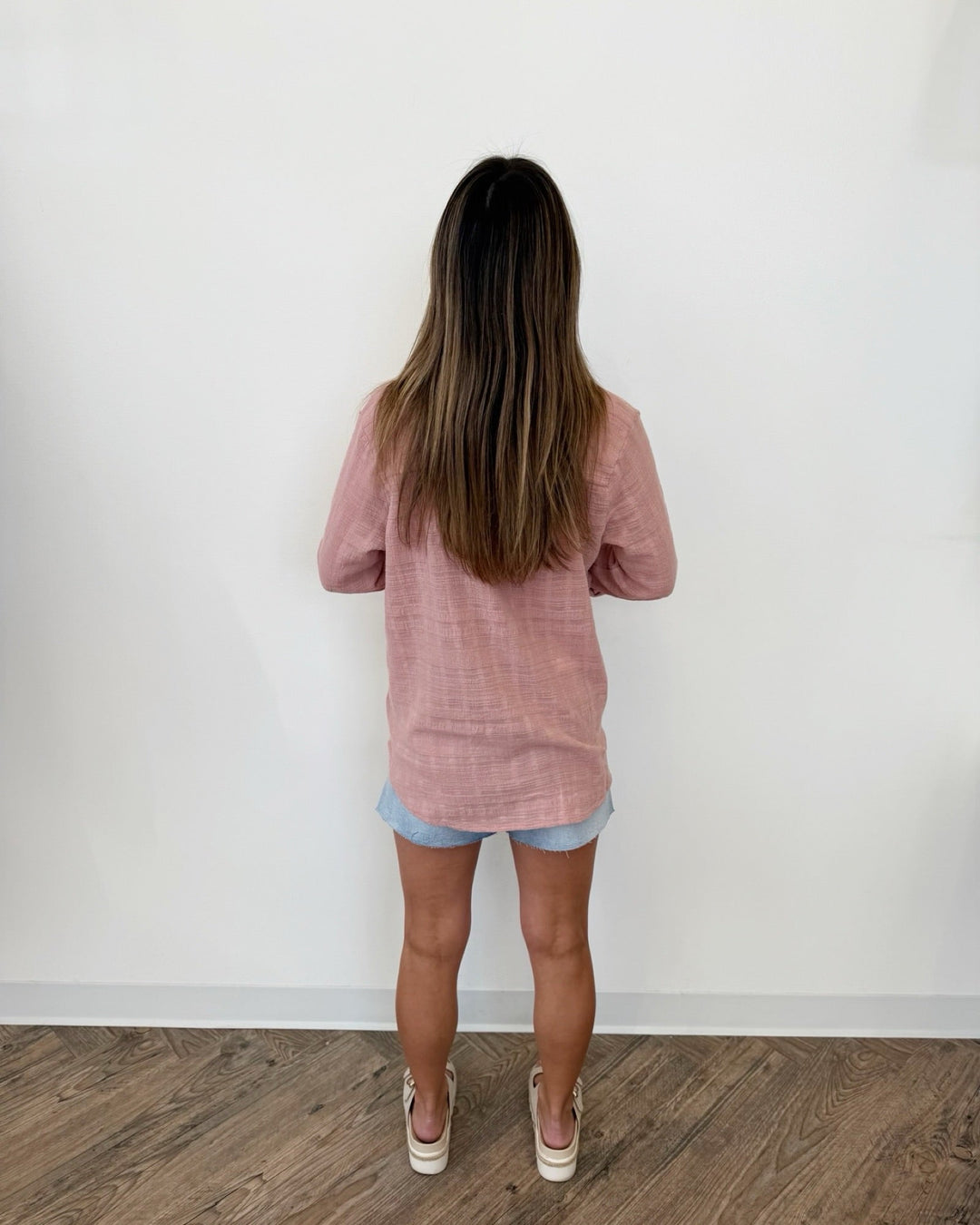 Tristan Cotton Crepe Button Down Shirtbutton down shirt