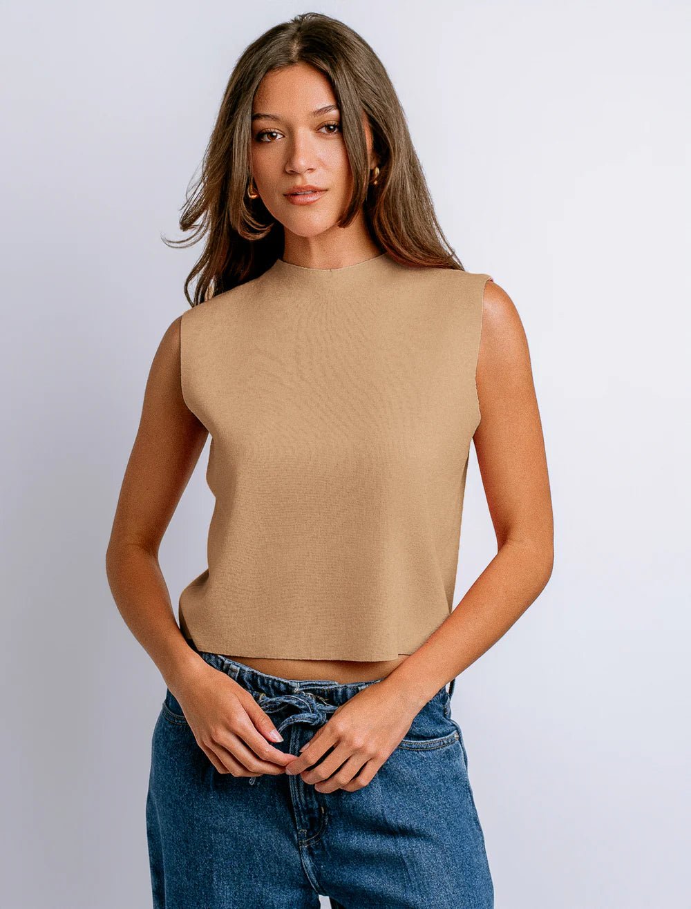 Tulan Sleeveless Knit Topsleeveless knit