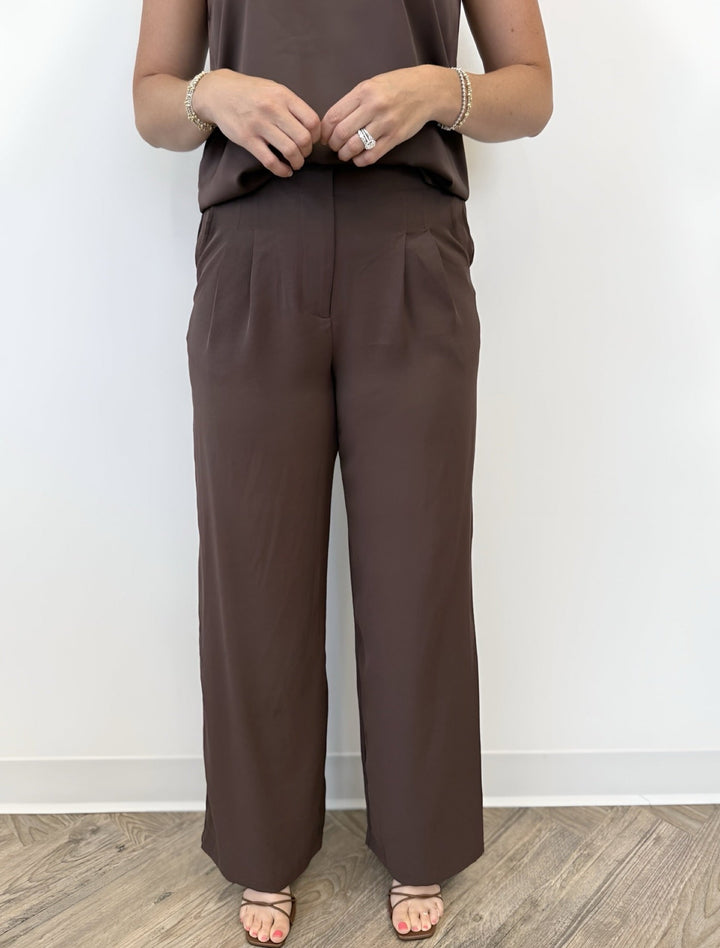 Uma High Rise Wide Leg TrouserPants
