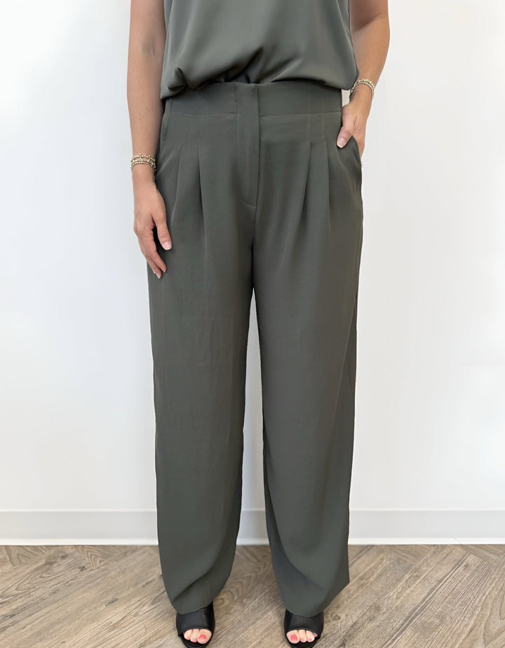 Uma High Rise Wide Leg TrouserPants