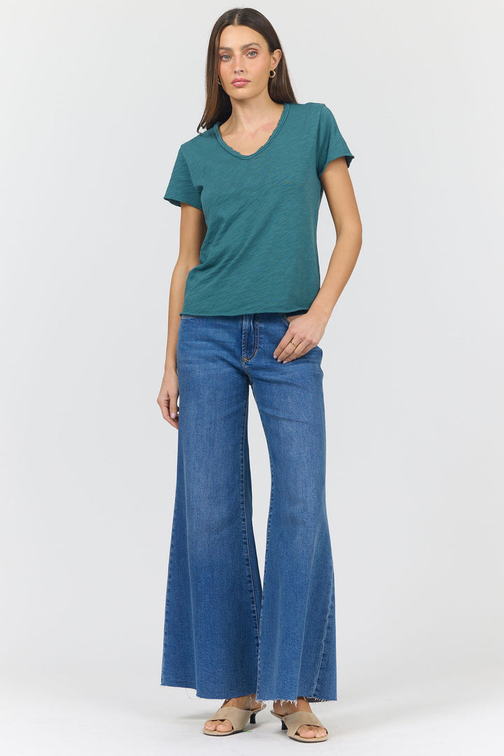 Dear John Vanya V-Neck Short Sleeve Relaxed Tee