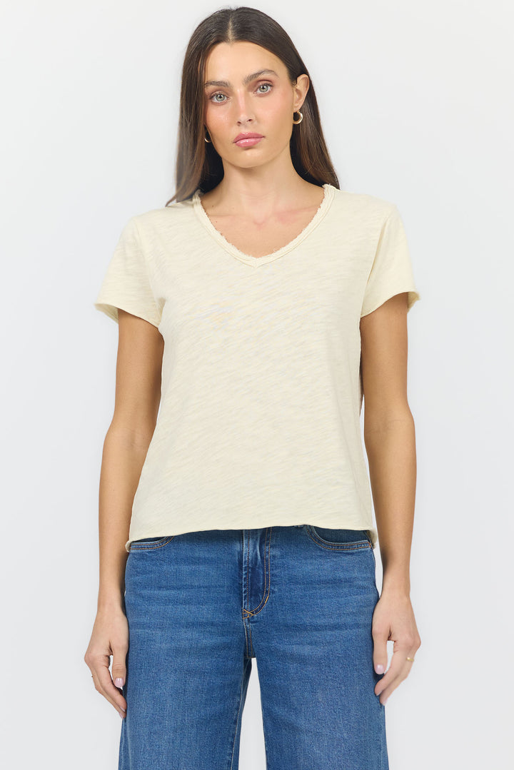 Dear John Vanya V-Neck Short Sleeve Relaxed Tee