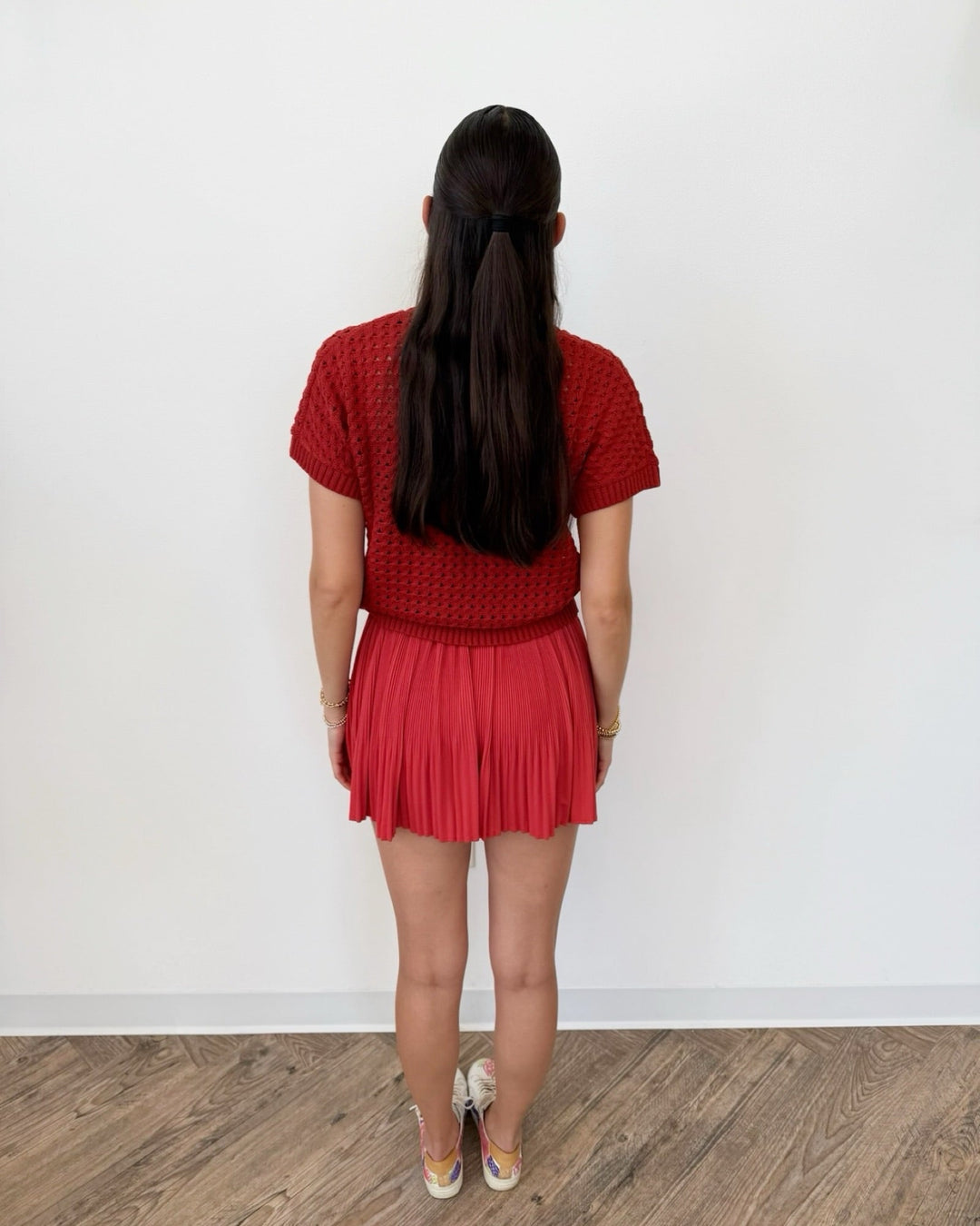 Varley Denny Knit Topshort sleeve knit