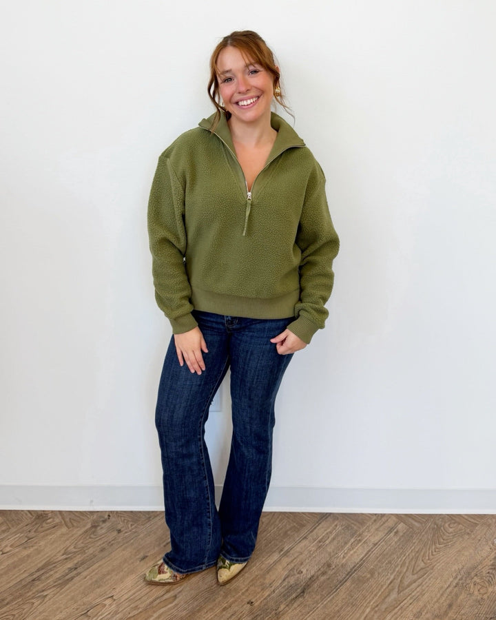 Varley Jaylin Half Zip Fleecelong sleeve pullover
