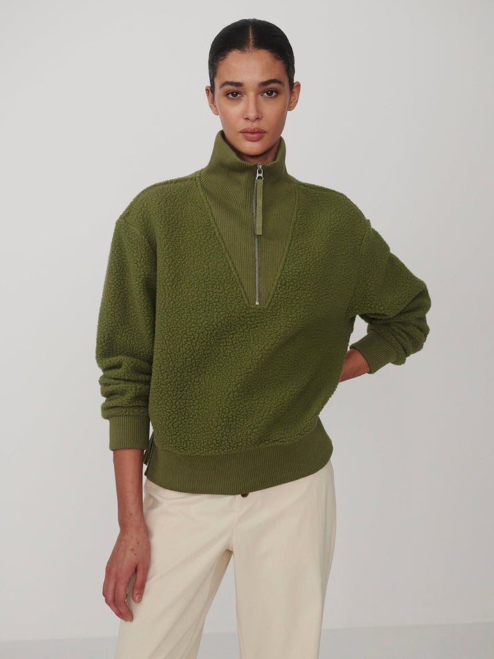 Varley Jaylin Half Zip Fleecelong sleeve pullover