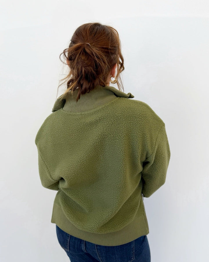 Varley Jaylin Half Zip Fleecelong sleeve pullover