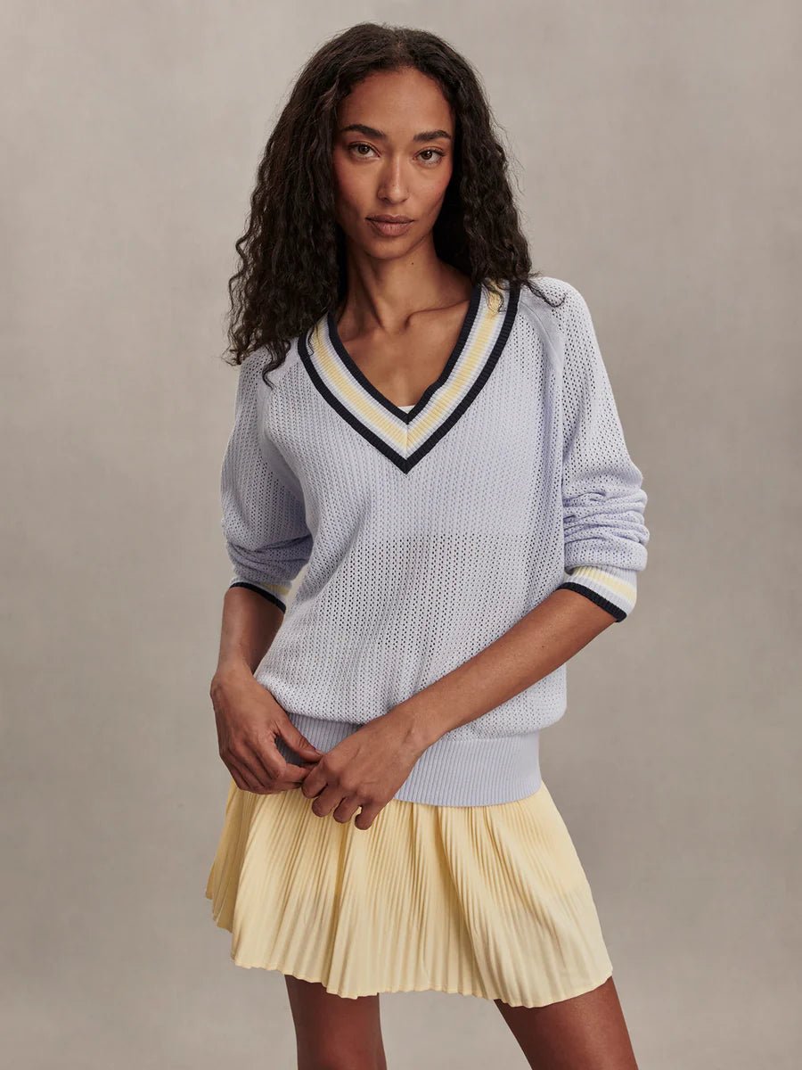 Varley Maurice V-Neck Knit Sweaterlong sleeve knit