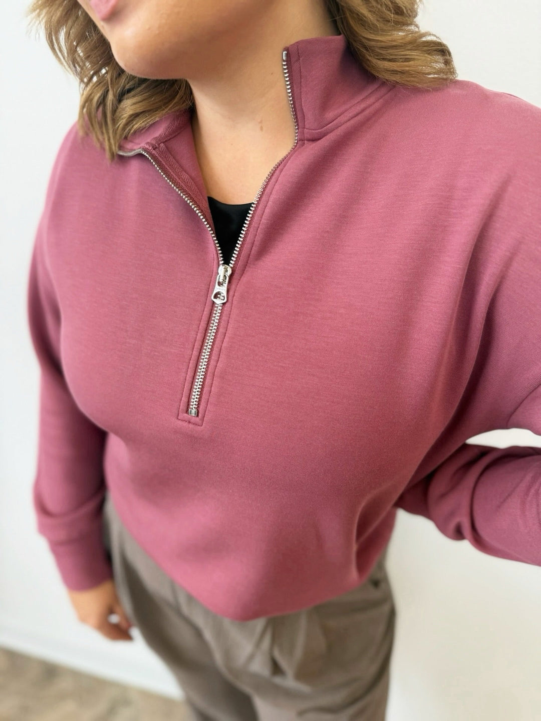 Varley Mavis Mock Neck Sweatshirtlong sleeve pullover