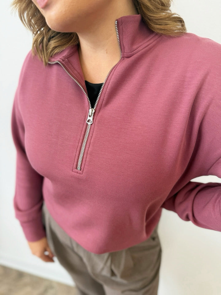 Varley Mavis Mock Neck Sweatshirtlong sleeve pullover