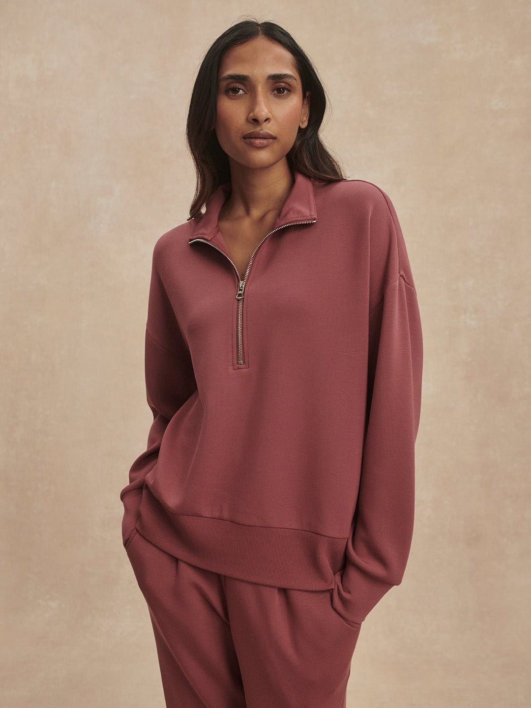 Varley Mavis Mock Neck Sweatshirtlong sleeve pullover