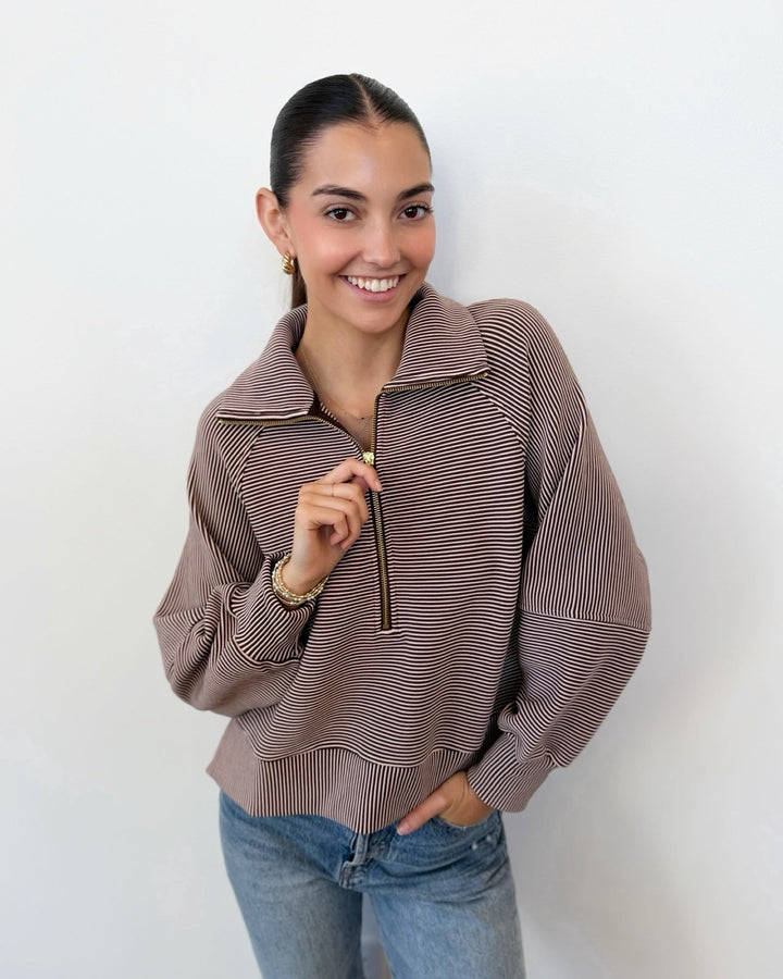 Varley Milano Half Zip Sweatshirtlong sleeve pullover