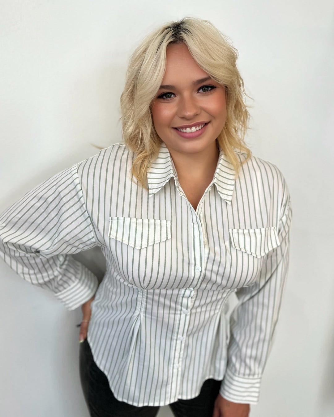 Vincent Striped Button Downbutton down shirt