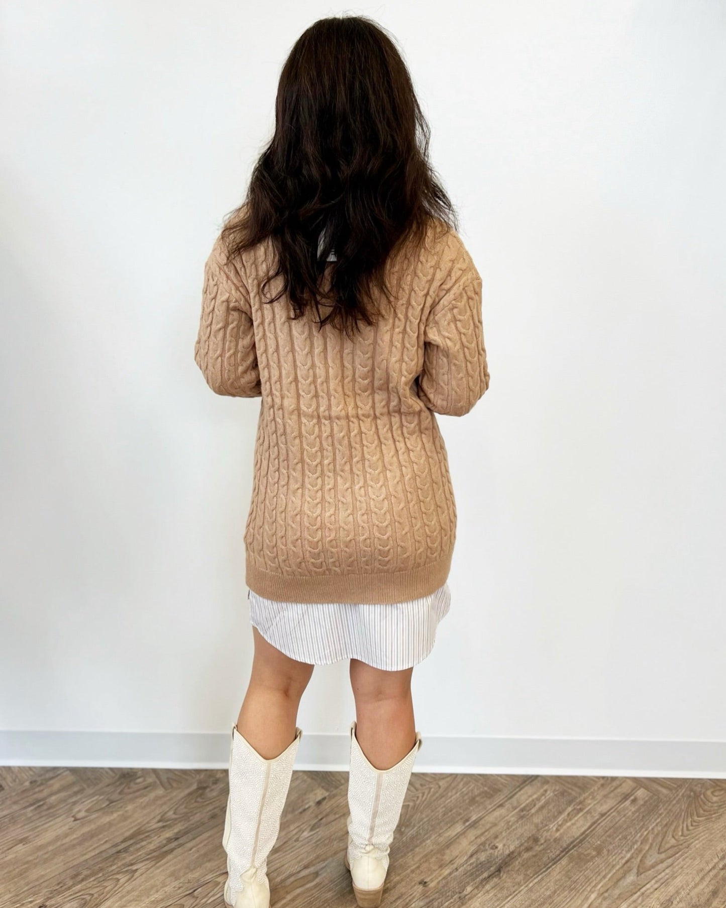 Viviana Cable Knit Sweater DressSweater dress